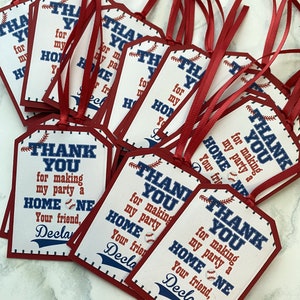 Baseball Favor Tags/Baseball party tags/Baseball birthday tags/Rookie party favor tags/Rookie 1st year favor tags/Rookie of the year
