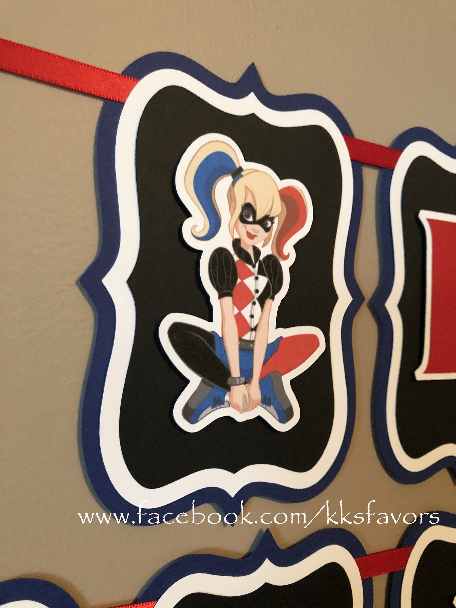 Harley Quinn Banner/Harley Quinn Party Banner/Harley Quinn | Etsy