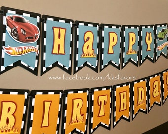 Hot Wheels Banner/Hot Wheels Party Banner/Hot Wheels Birthday Banner/Hot Wheels Party/Hot Wheels Birthday/Hot Wheels Birthday Party Banner