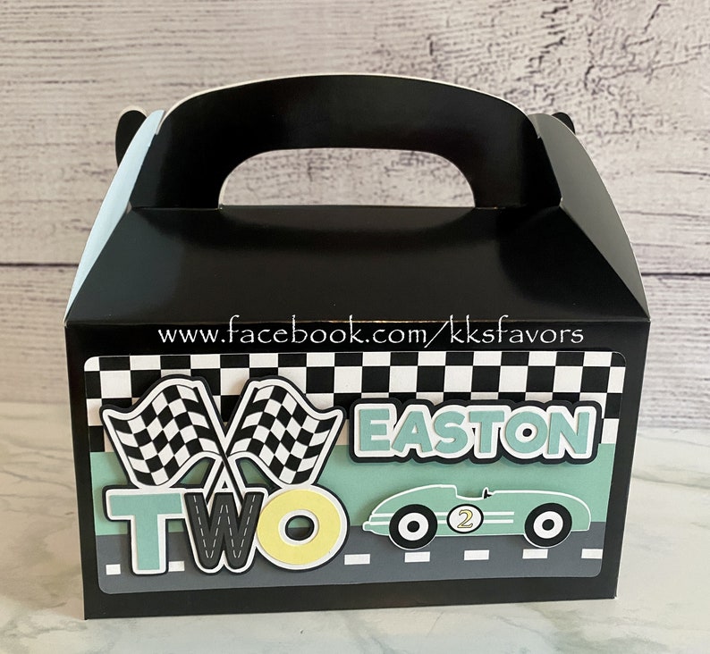 Vintage Race Car Party Favor Boxes/vintage Racing Car Favor Etsy