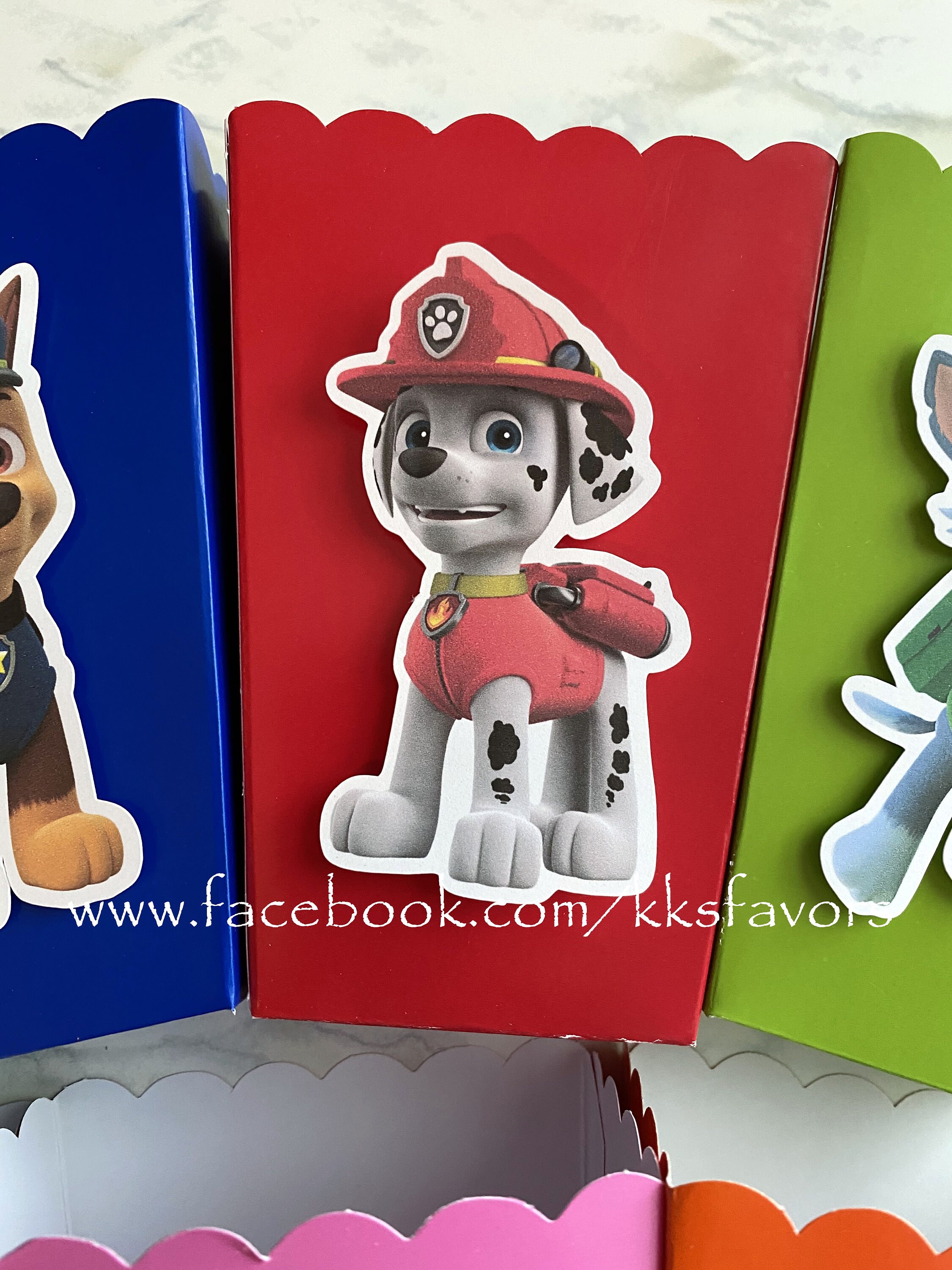Paw Patrol Party Popcorn Boxes/Paw Patrol Birthday Popcorn | Etsy