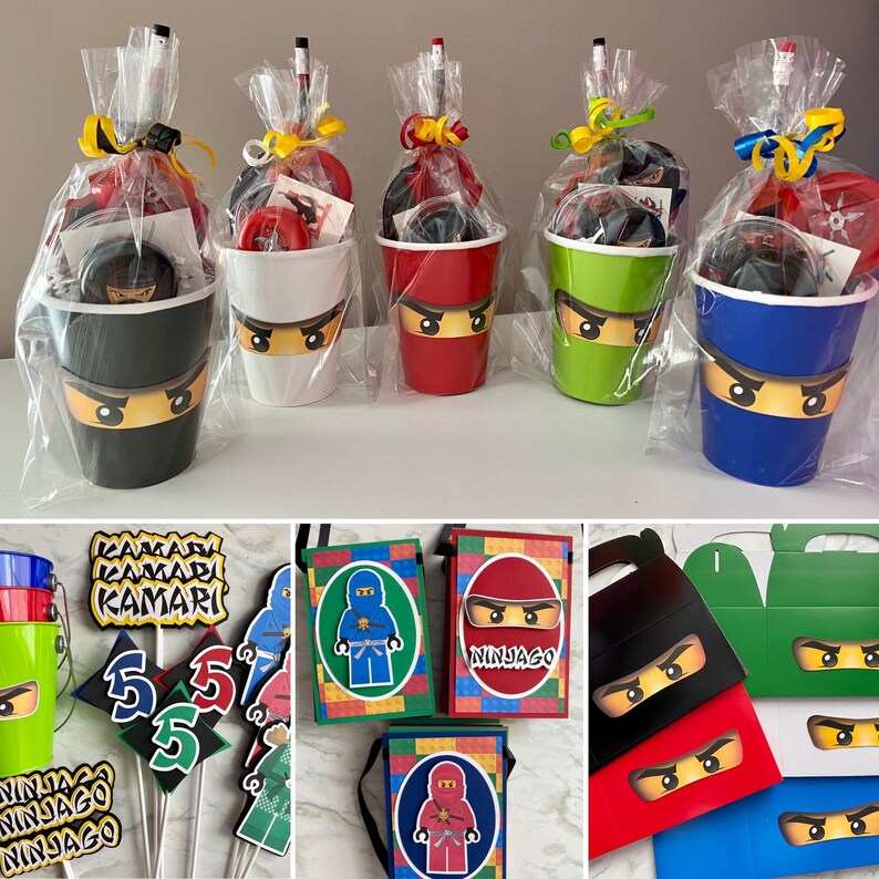 Ninja Party Favor Boxes/ninja Birthday Favor Boxes/ninja Party Etsy