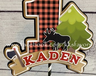 Lumberjack Cake Topper/Lumberjack party cake topper/Lumberjack birthday cake topper/Lumberjack Shower cake topper/Lumberjack 1st birthday