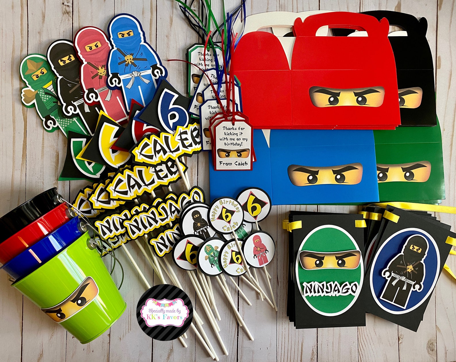 Ninja Party Favor Boxes/ninja Birthday Favor Boxes/ninja Party Etsy
