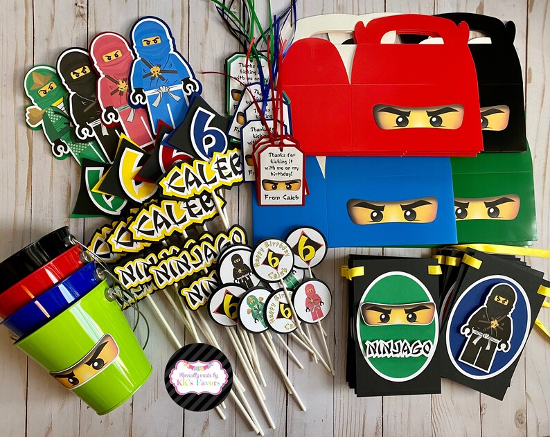Ninja Party Favor Boxes/ninja Birthday Favor Boxes/ninja Party Etsy
