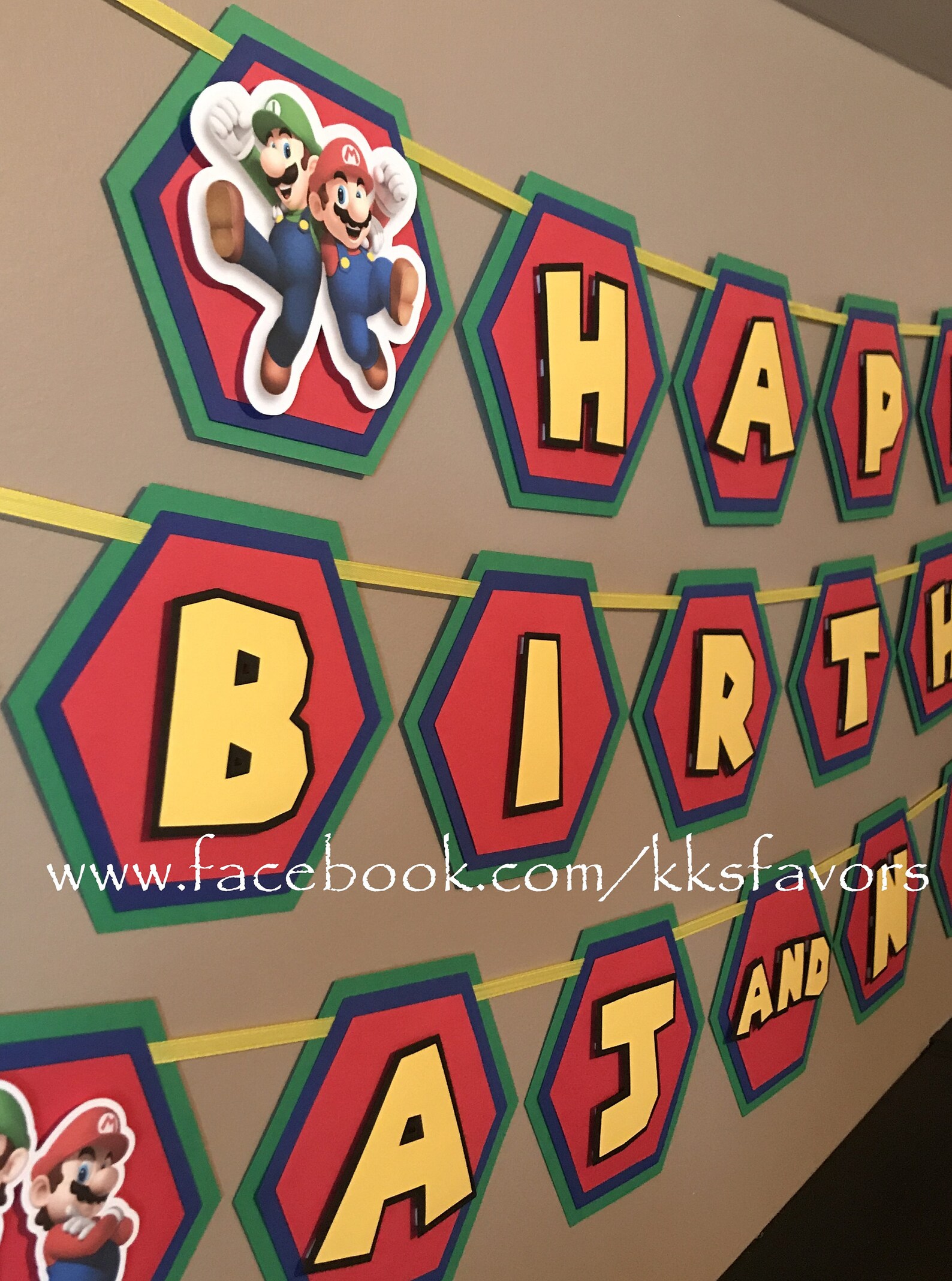 Super Mario Birthday Party Banner/super Mario Party | Etsy