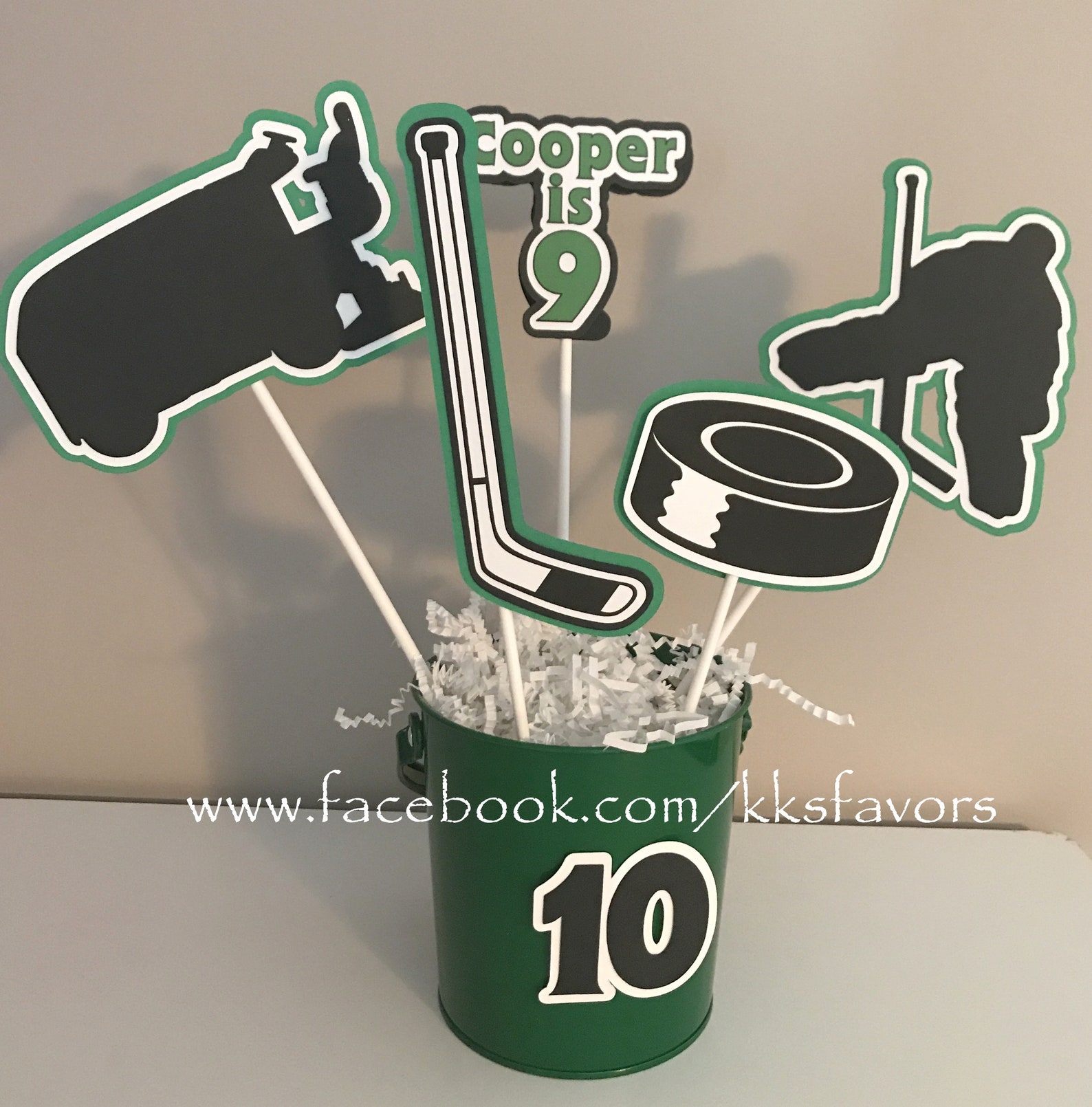 Ice Hockey Party Centerpieces/ice Hockey Party/ice Hockey Etsy
