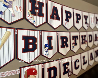 Baseball Party Banner/Baseball Birthday Banner/Baseball 1st birthday/Rookie year party/Baseball Rookie Party/Baseball Rookie of the year