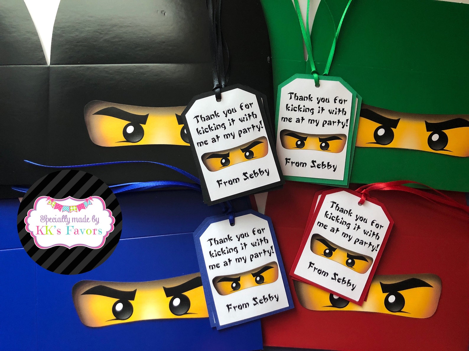 Ninja Party Favor Boxes/ninja Birthday Favor Boxes/ninja Party Etsy