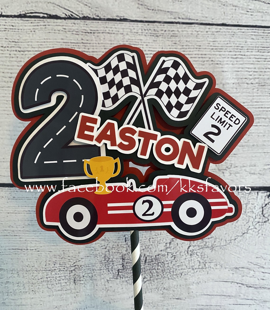 Vintage Race Car Cake Topper/racecar Cake Topper/racing Car Etsy