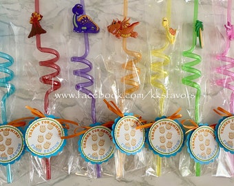 Dinosaur Party Favors/Dinosaur Birthday/Dinosaur Party/Dinosaur Straws/Dinosaur Party Ideas/Dinosaur Birthday Favors/Dino party favors