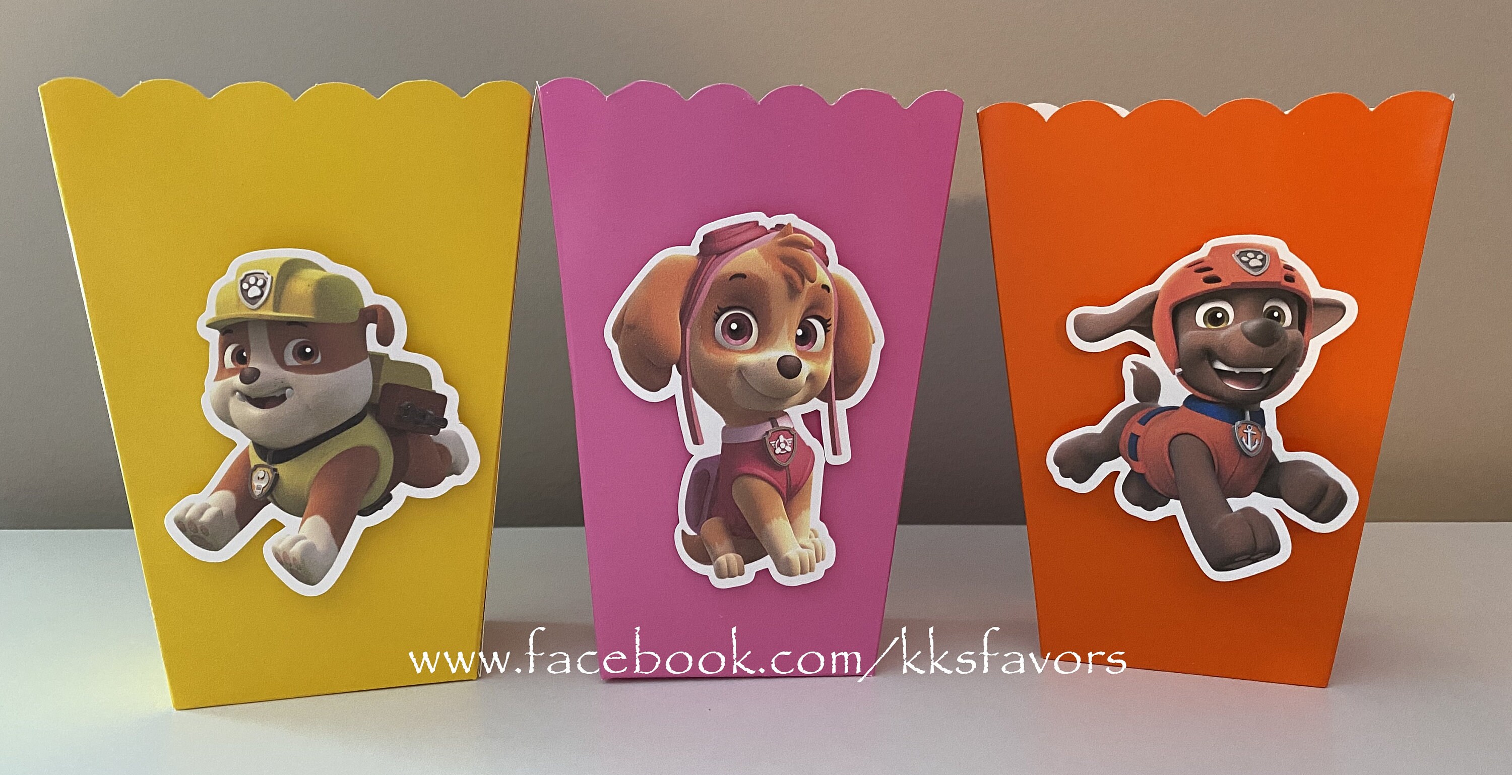 Paw Patrol Party Popcorn Boxes/Paw Patrol Birthday Popcorn | Etsy