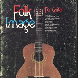 Folk Image - コード図、リードライン、歌詞 - 人気曲と無名の曲 28 曲 - 1969c 32 ページ - 状態良好 - This Train、Sinner Man &+