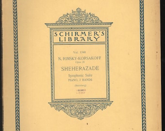 Scheherazade Op. 35 -Symphonic Suite -Rimsky-Korsakoff 71 pgs Excellent condition - Fingering/edited C. Steinberg -transcription by P.Gilson