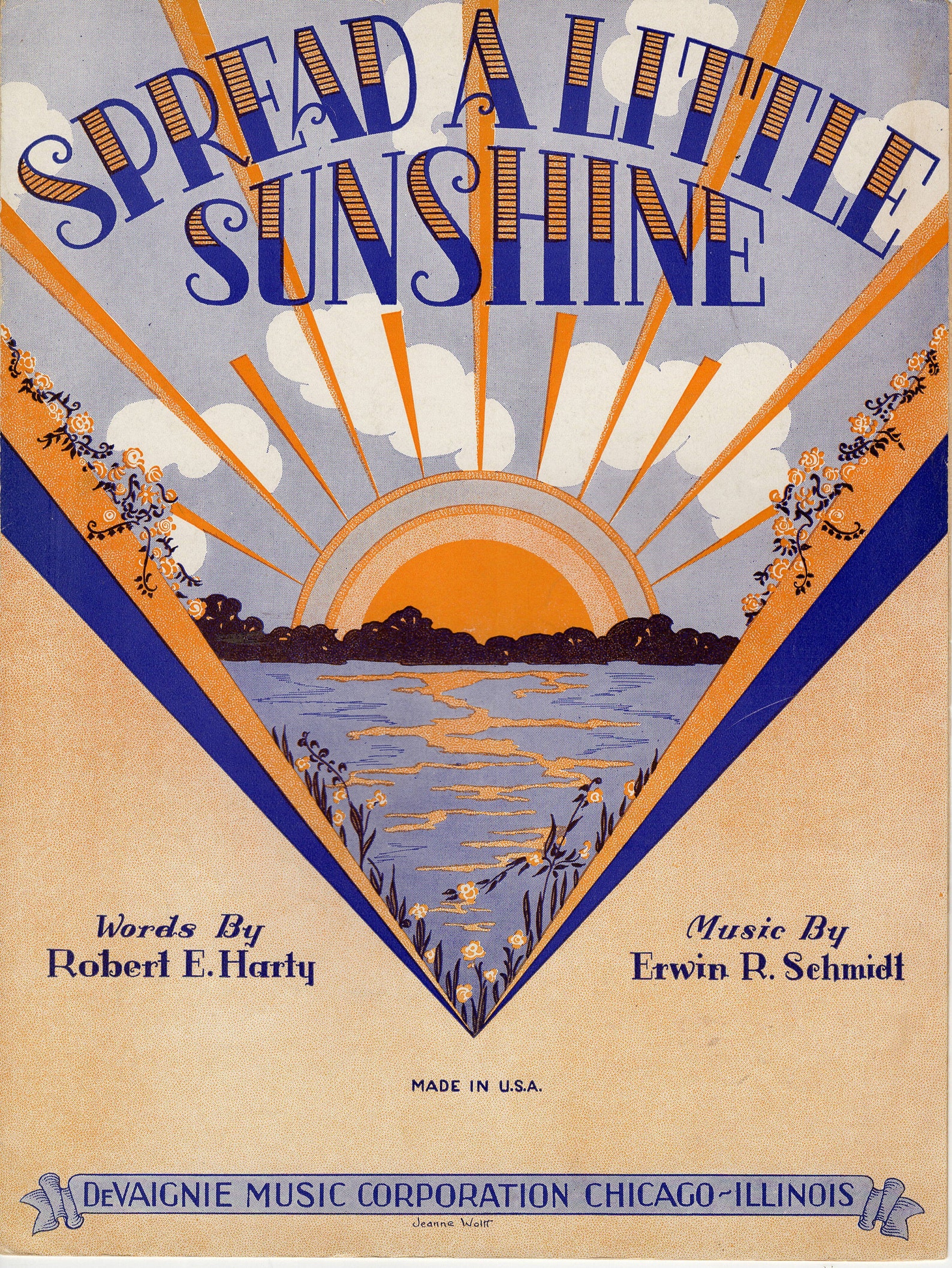 Spread A Little Sunshine Great lyrics and advice Beautiful | Etsy