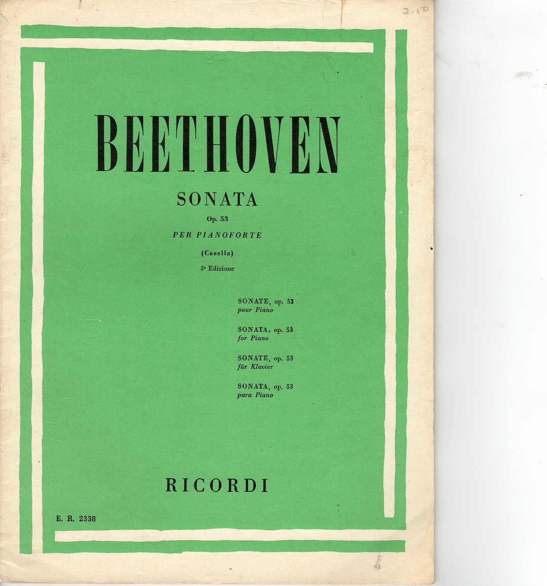 Ludwig Van Beethoven - Sonata Op 53 -advanced - Edited/fingering