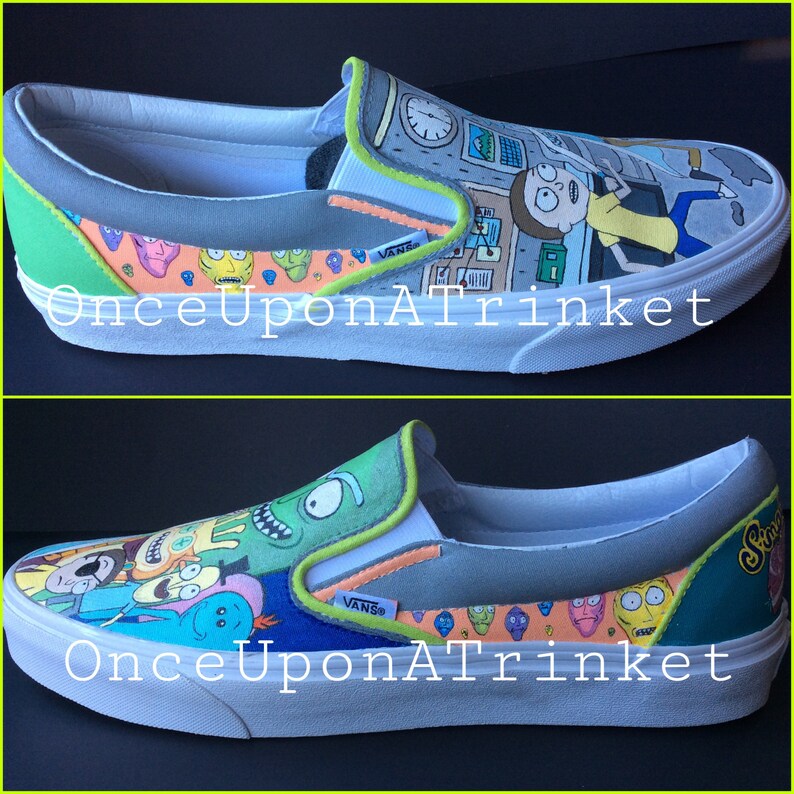 painted canvas shoes