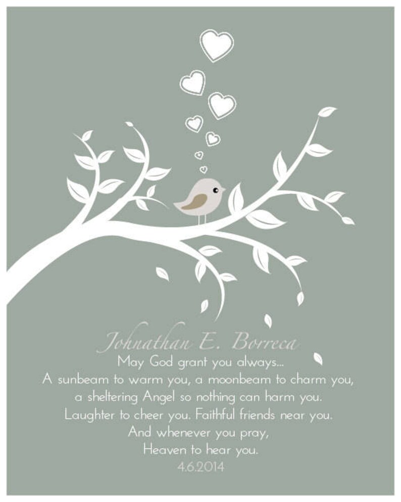 PRINTABLE Baby Boy Christening Gift Prayer Quote Baptism Etsy Australia