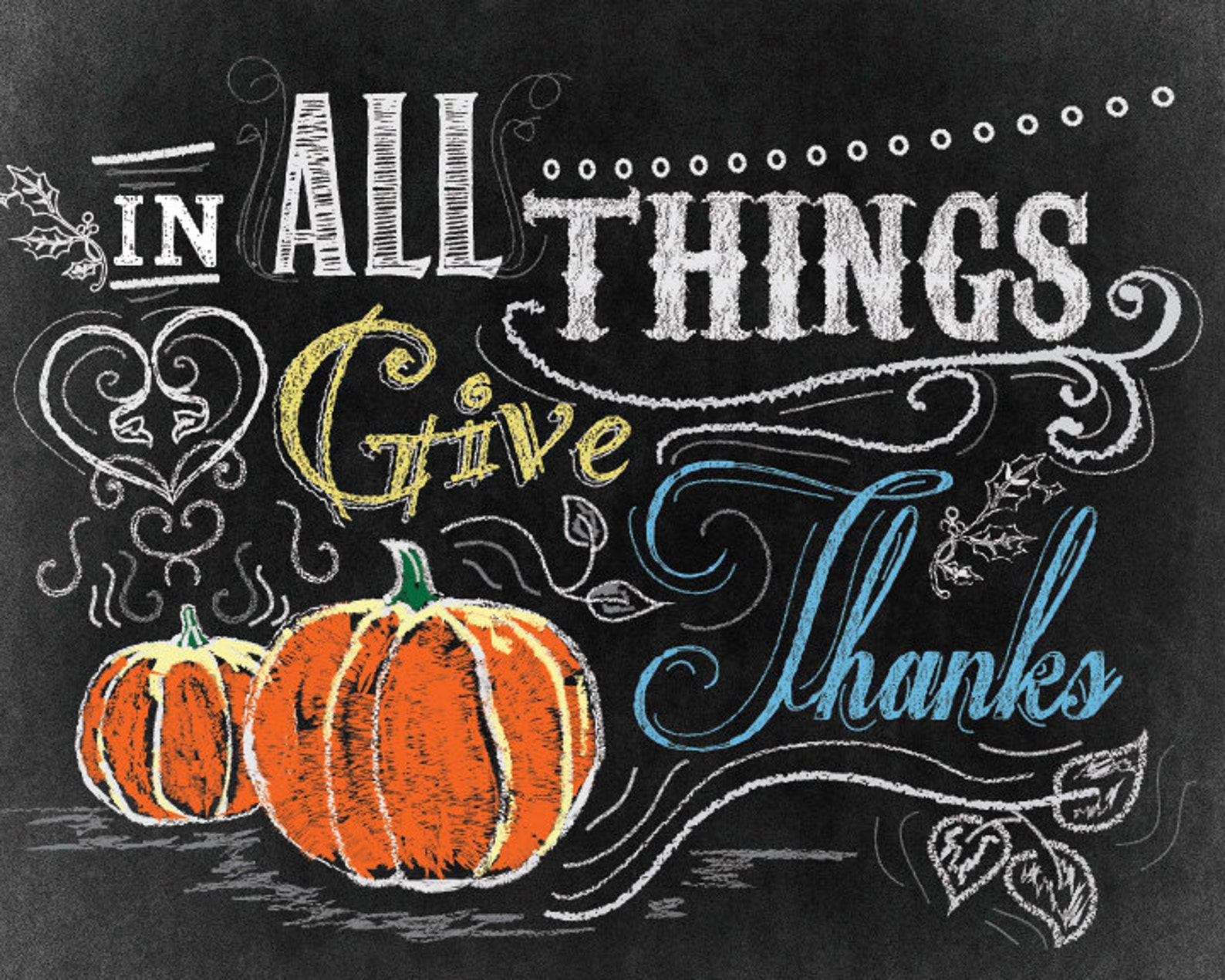 Thanksgiving Decor Thanksgiving Art Fall Decor In All | Etsy