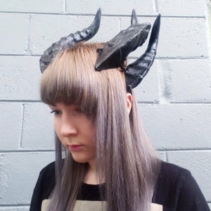 Artificial Bulls Horn Halloween Cosplay Demon Evil Devil Headband 30cm 