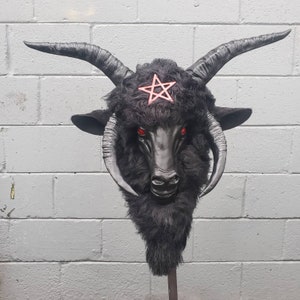 Multi Horn Goat Mask with fur / star options