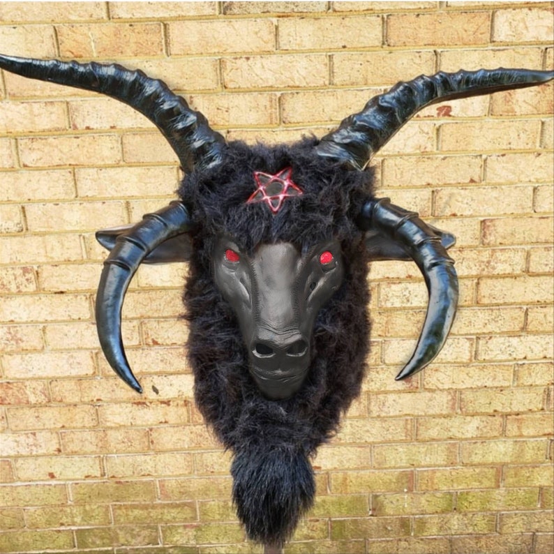 Multi Horn Goat Mask with fur / star options Etsy