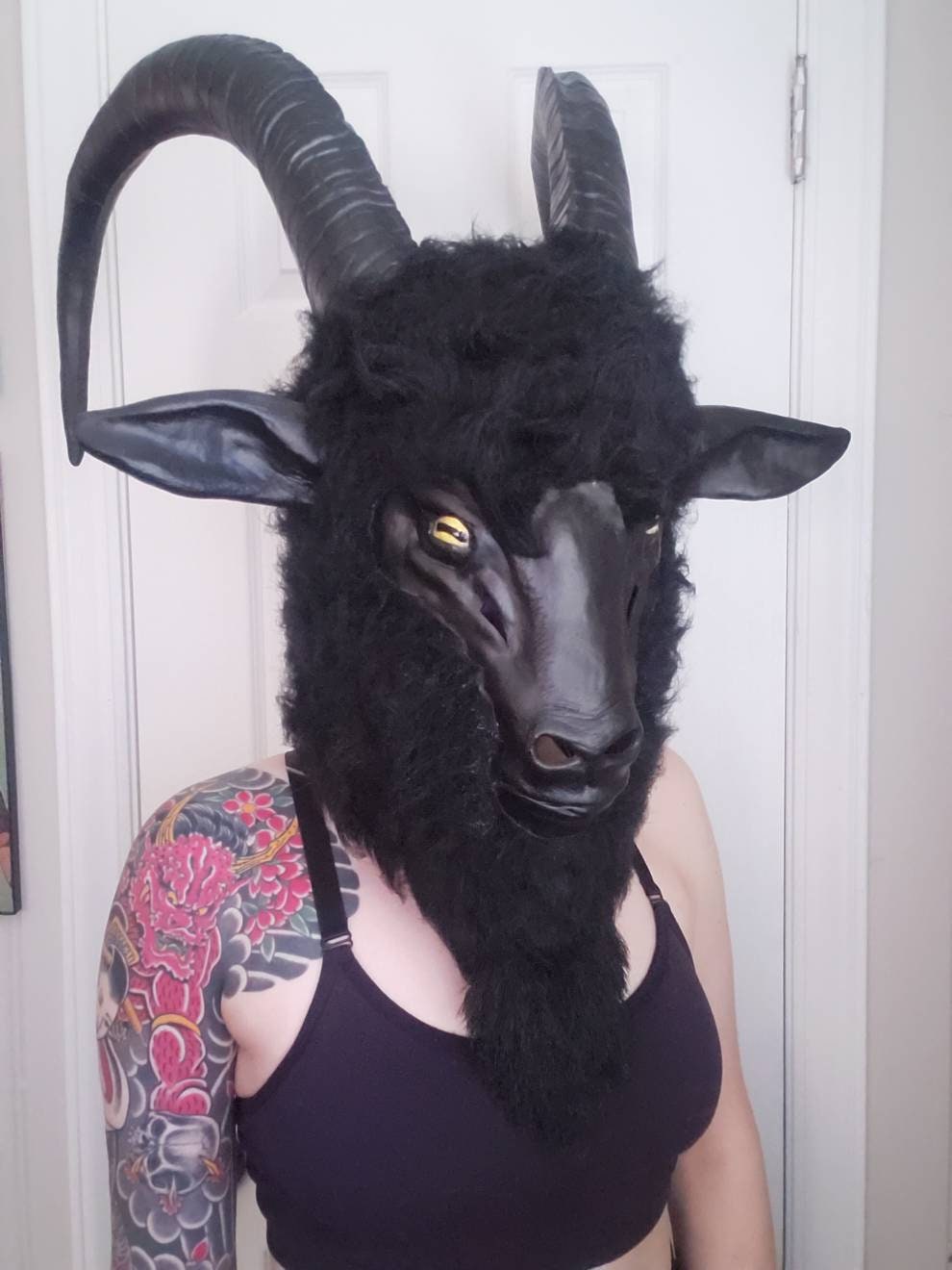 Black Phillip Goat Mask Etsy Canada