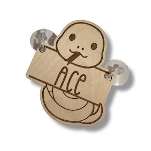 Snake Tank Tag, Personalized, Engraved Wood, Terrarium Tag, Habitat Tag, Small Animal, Reptile, Snake Tank, Snake Aquarium, Pet Python