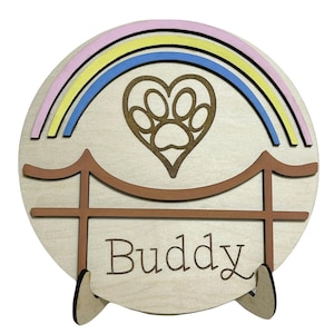 Pet Memorial Plaque, Pet Memorial Sign, Pet Memorial, Pet Memorial Gift, Pet Memorial, Rainbow Bridge