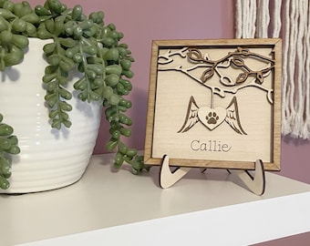 Pet Memorial Plaque - Pet Loss Sympathy Gift - Rainbow Bridge Remembrance - Animal Tribute Keepsake