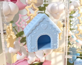 Jumping Spider Hide | Gingerbread House Magnetic Hide | Enclosure Decor