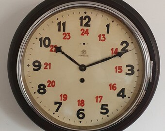 Genuine Vintage Junghans Art Deco Wall Clock