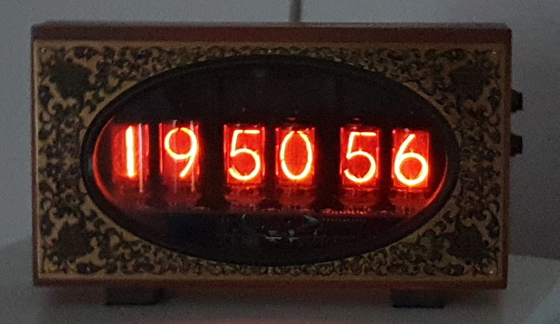 Nixie Electronic Clock Vintage Style with 6 pcs. of Z566M Jumbo Tubes image 8