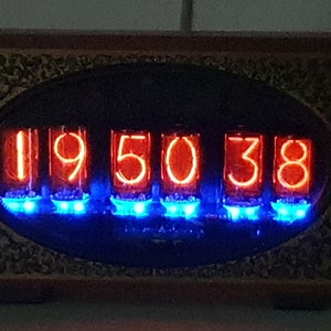 Nixie Electronic Clock Vintage Style with 6 pcs. of Z566M Jumbo Tubes image 9