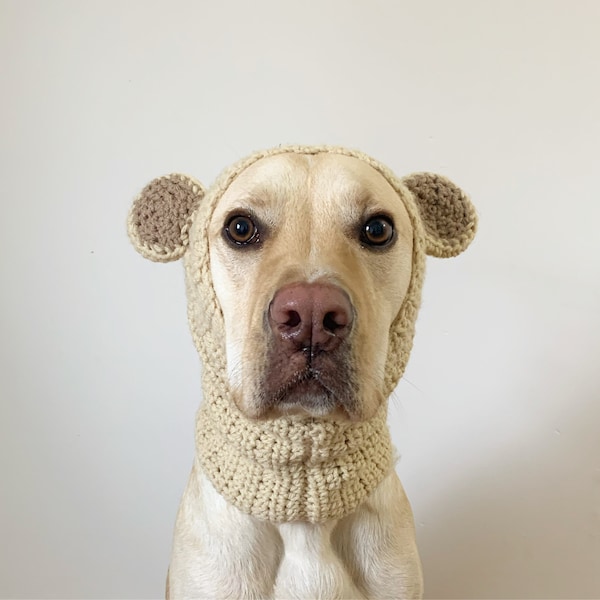 Crocheted Teddy Bear Dog Snood