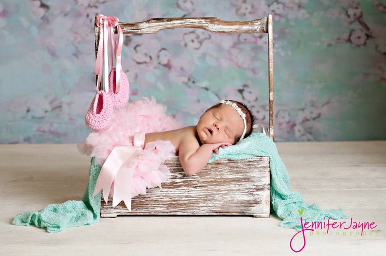 Ballet Slipper Crochet Photography Prop for Newborns