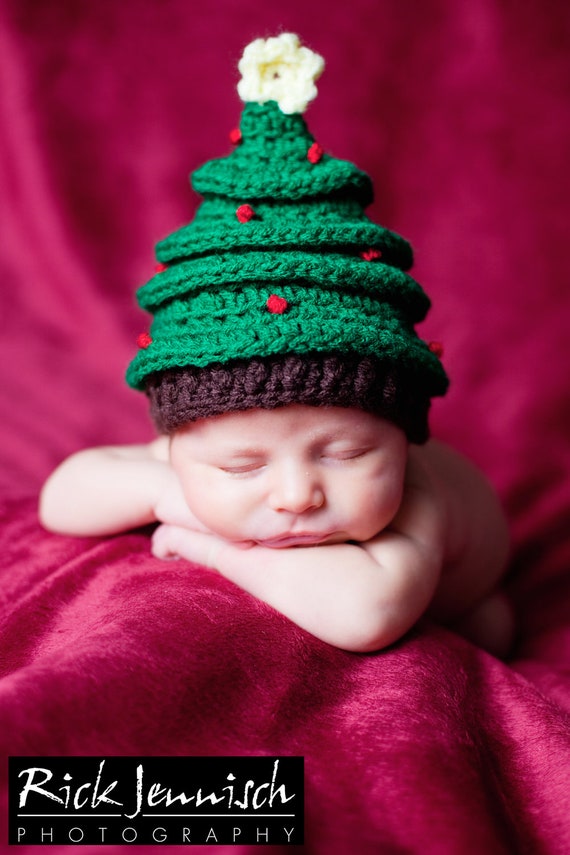 baby christmas tree hat