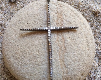 Pave Diamond Cross Pendant