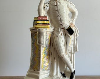Antique Staffordshire Style Statue of William Shakespeare 19th Century