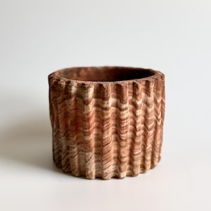 Vintage Marbled Clay Pot/Planter