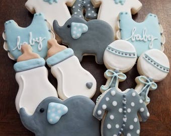 Elephant Themed Baby Shower My Lil Peanut Baby Shower Blue Etsy Elephant Themed Baby Shower My Lil Peanut Baby Shower Blue Etsy
