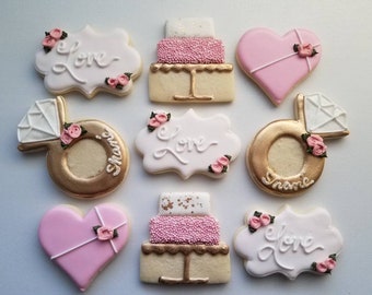 Bridal Shower Cookies Etsy