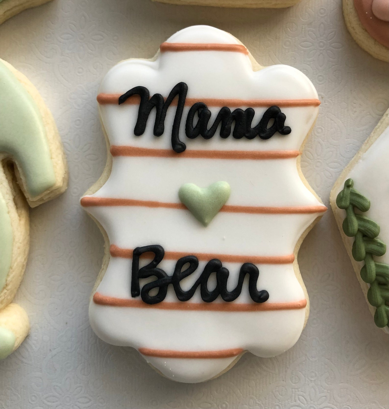 Teddy Bear Sugar Cookies Teddy Bear Baby Shower I Can Bearly Etsy