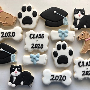 Veterinarian Graduation Sugar Cookies: Animal Clinic Vet School