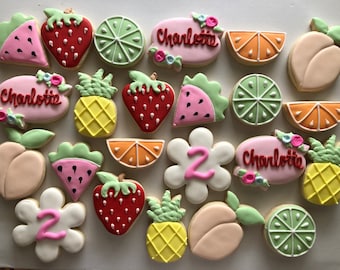 Tutti Frutti Sugar Cookies, fruit cookies, 2nd birthday