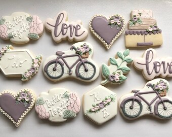 Better Together themed sugar cookies, Bridal shower sugar cookies, engagement party sugar cookies, bridal shower favors, wedding