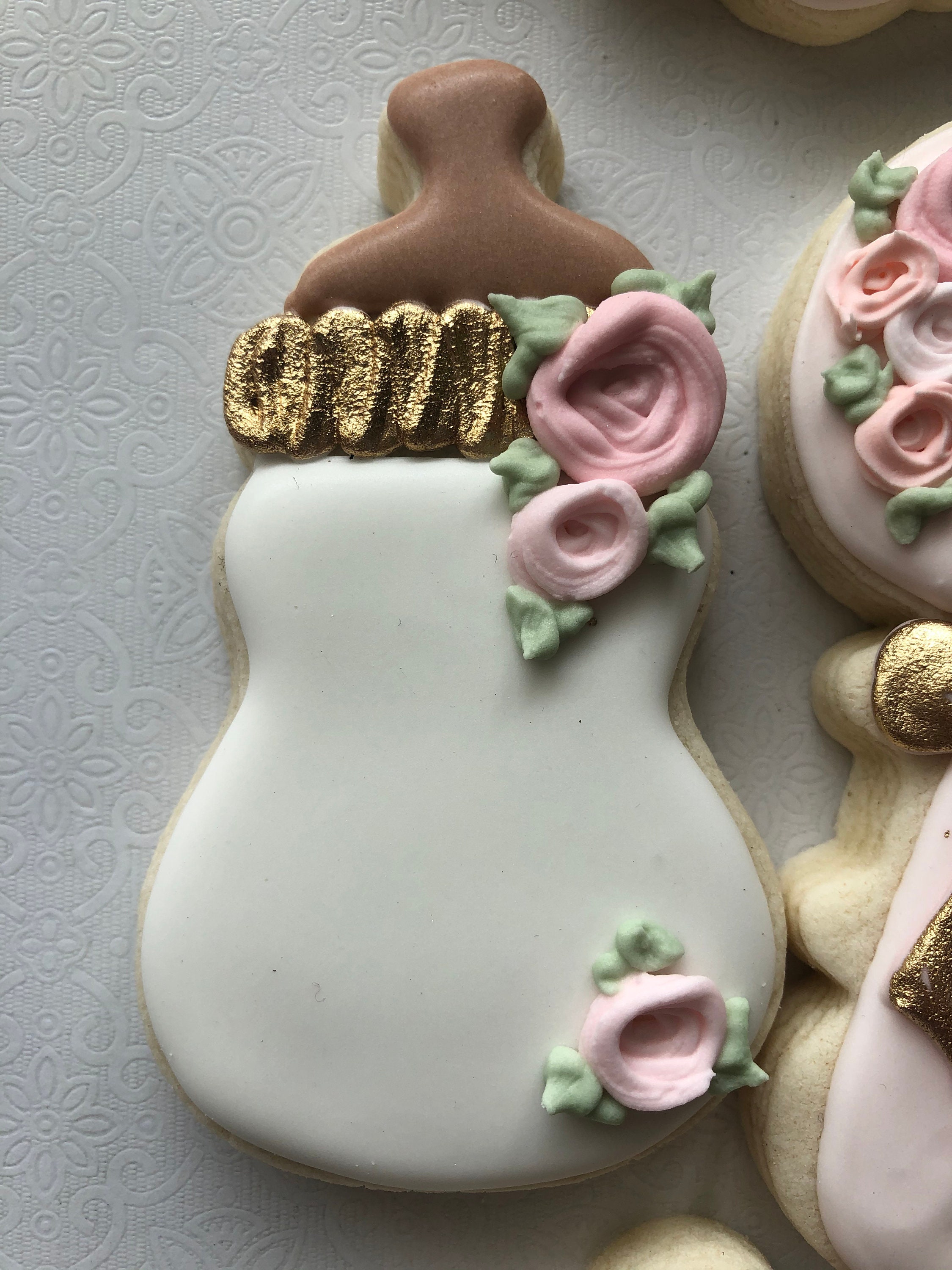 Floral Baby Shower Sugar Cookies Garden Sugar Cookies Baby Etsy