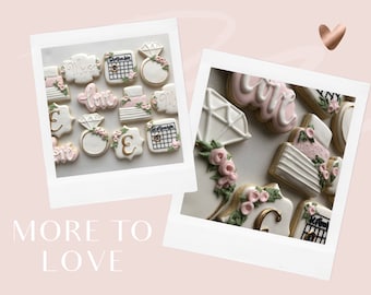 Save the date Bridal Shower Sugar Cookies
