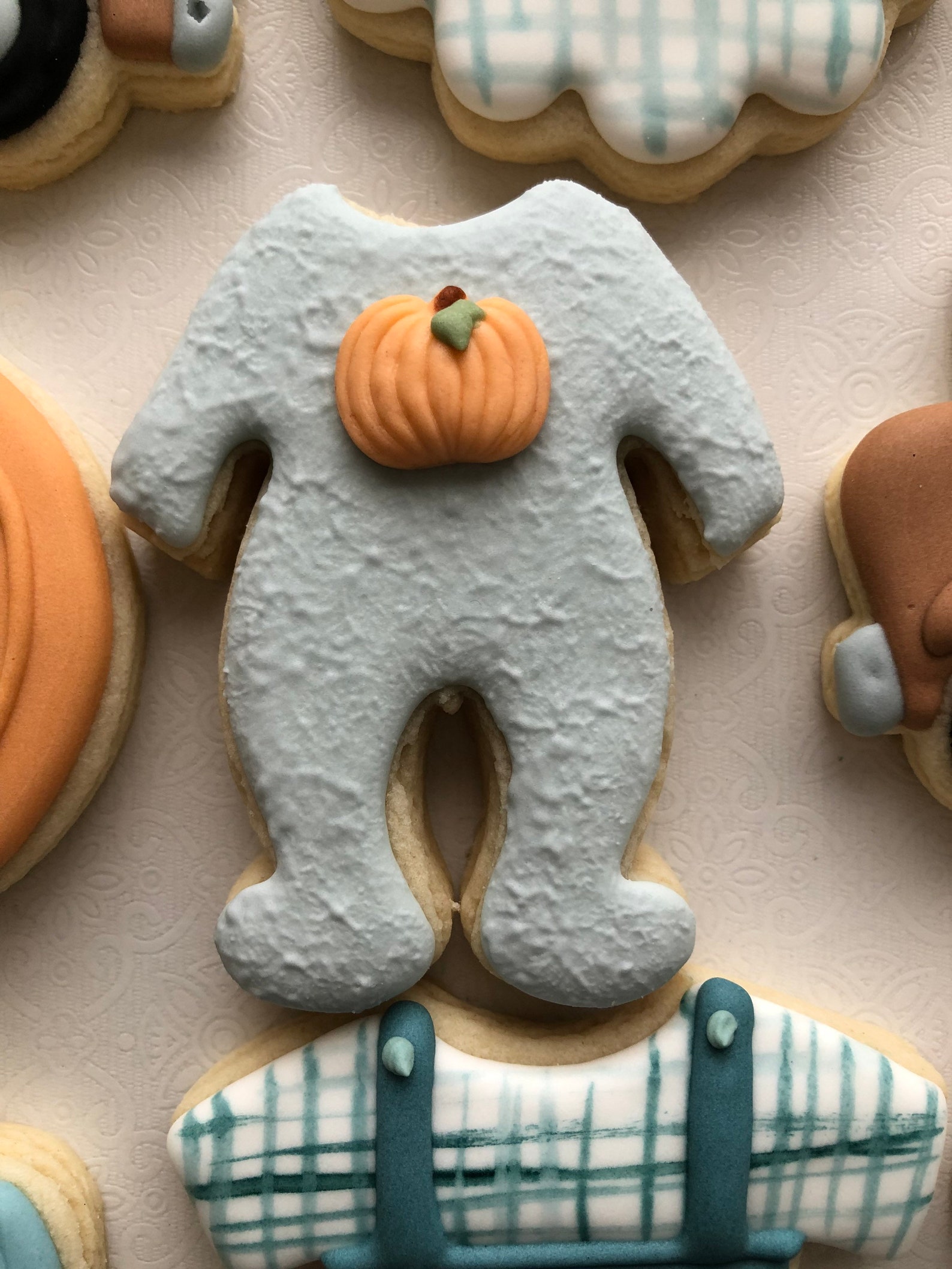 My Little Pumpkin Sugar Cookies Lil Pumpkin Baby Shower Baby Etsy