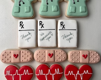 Nurse Appreciation Sugar Cookies